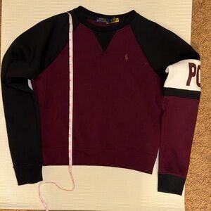 Polo by Ralph Lauren kids Maroon and Black Crewneck Sweater